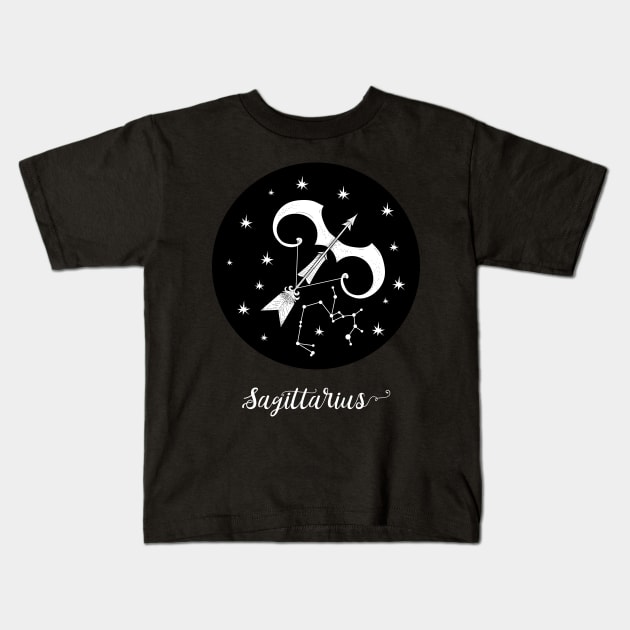 Sagittarius Kids T-Shirt by LM's Designs